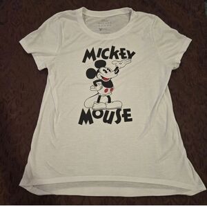 Disney Mickey Mouse White Tee Ladies XL